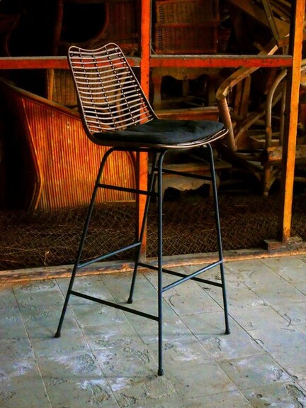 Else Bar Stool_3 (Brown Croco Synthetic)